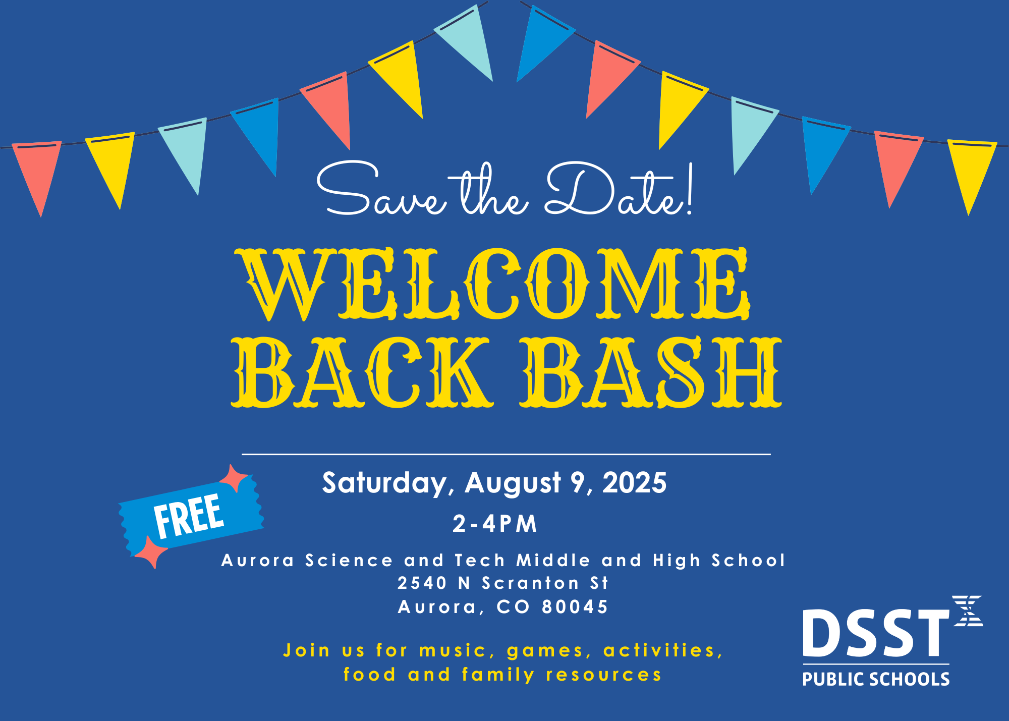 2025-2026  Welcome Back Bash Save the Date