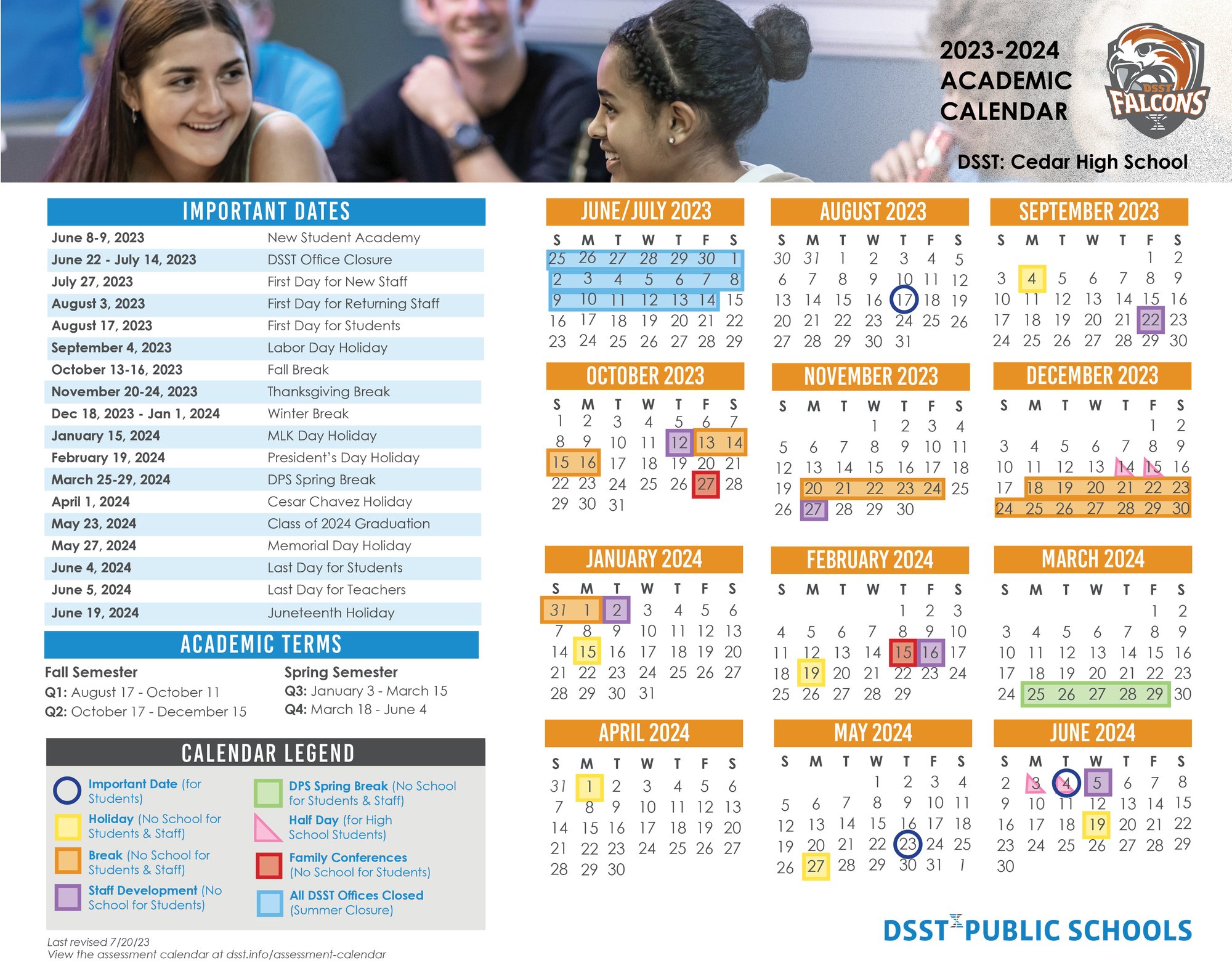 Cedar HS Calendar 23-24