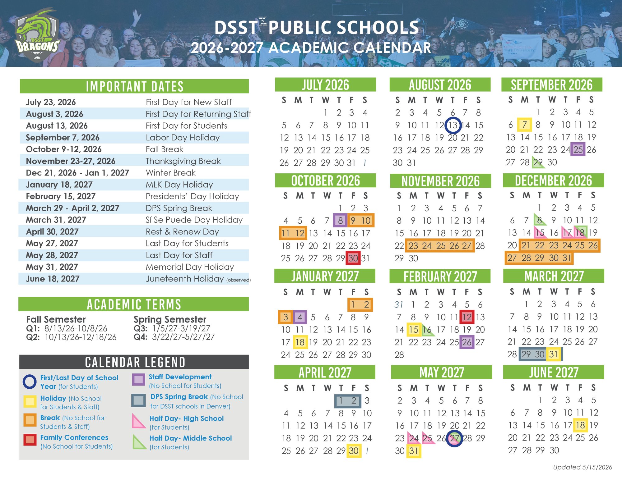 Cole Academic Calendar 2026-27 updated 5.15.26 Cole Academic Calendar 2026-27 updated 5.15.26