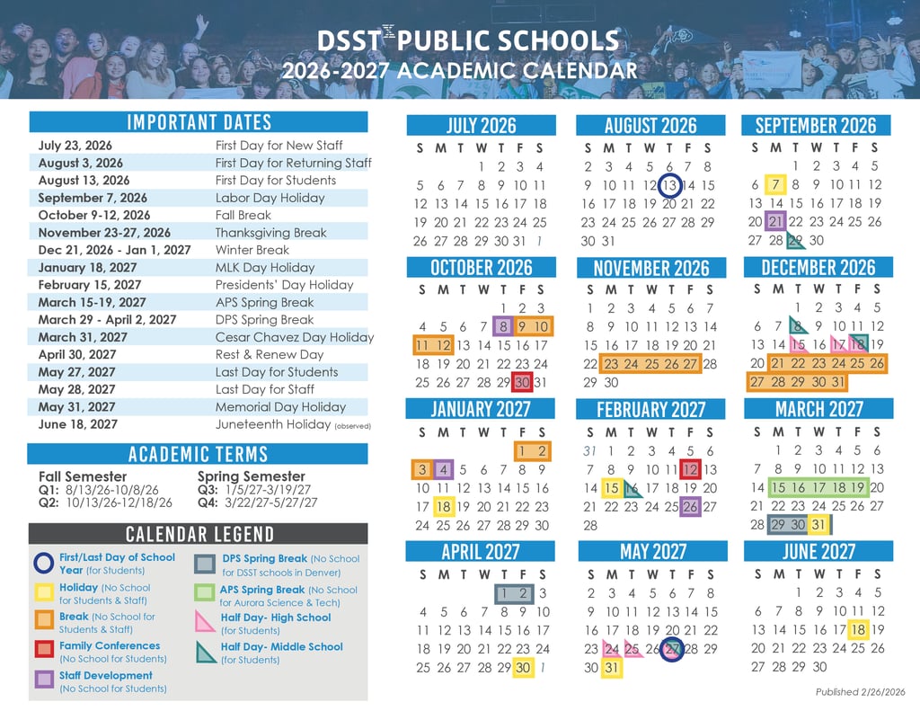 DSST Network Calendar 2026-27 _ Published 2.26.26