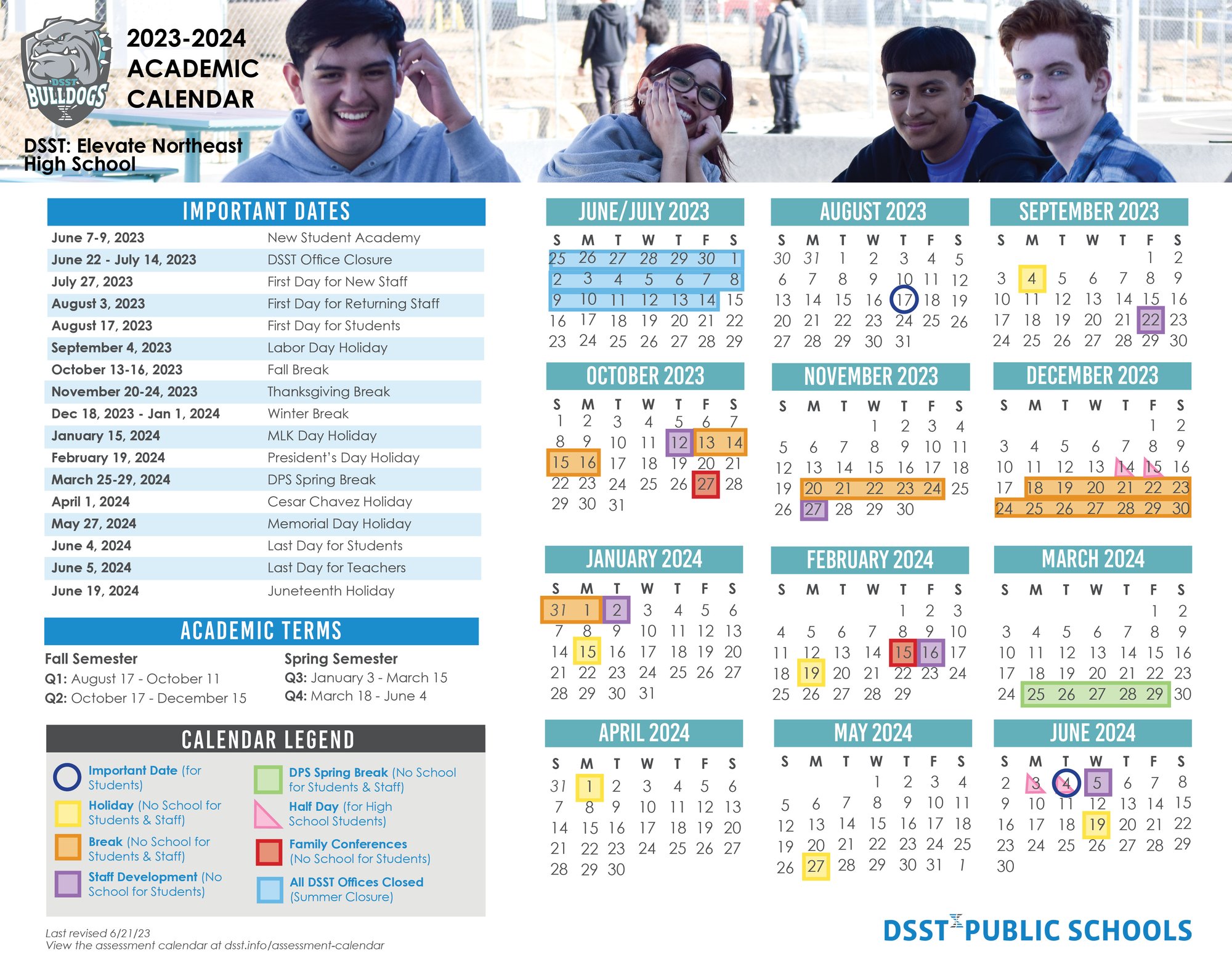 Elevate HS Calendar 23-24 English and Spanish 6.21.23