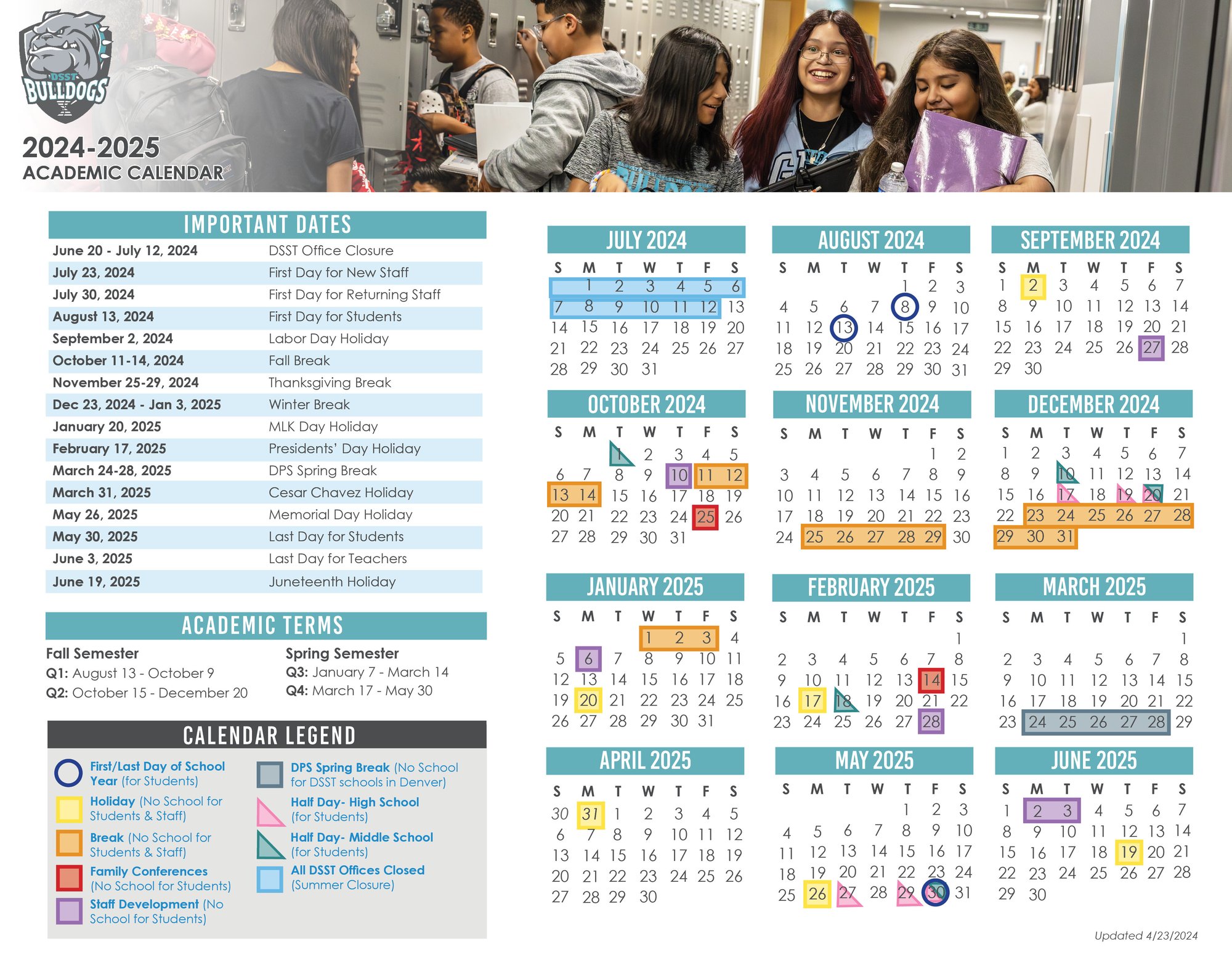 Elevate MS and HS Calendar 24-25