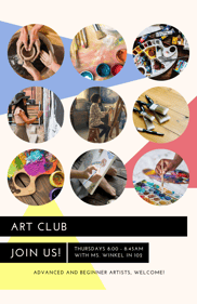 Recruitment Art Club - Flyer
